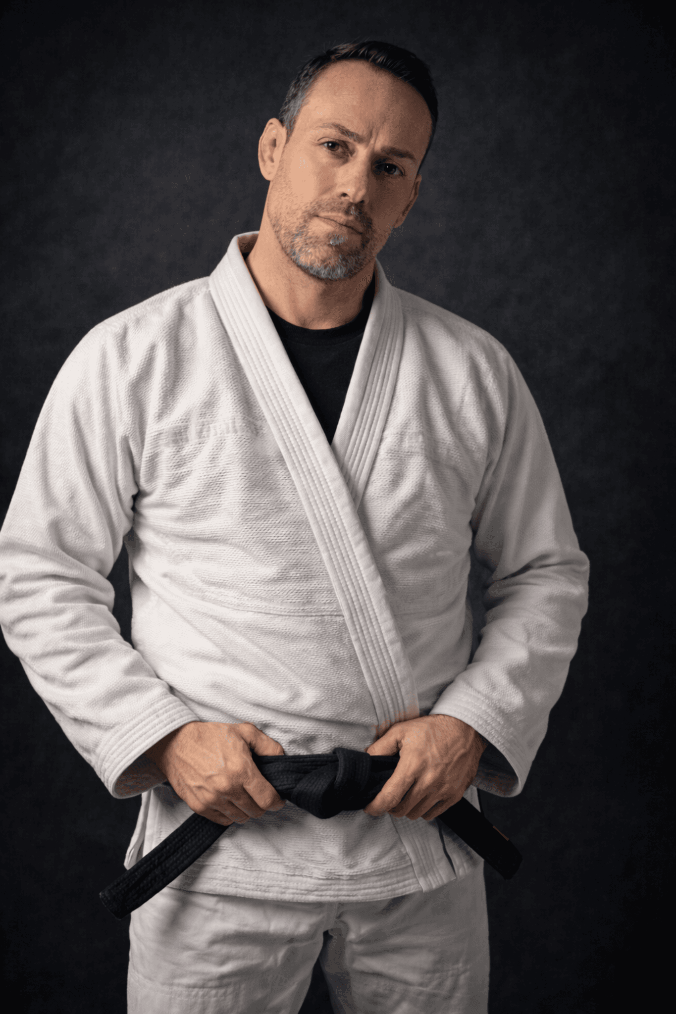 Marjan Dencic im Gi, Brazilian Jiu-Jitsu Black Belt